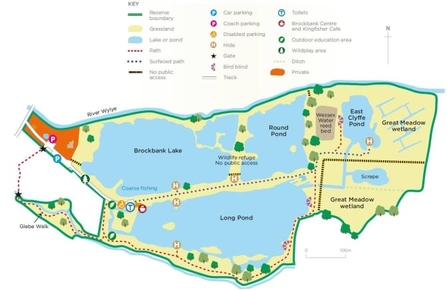 Map of Langford Lakes