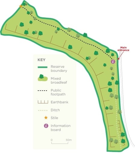 Map of Peppercombe Wood