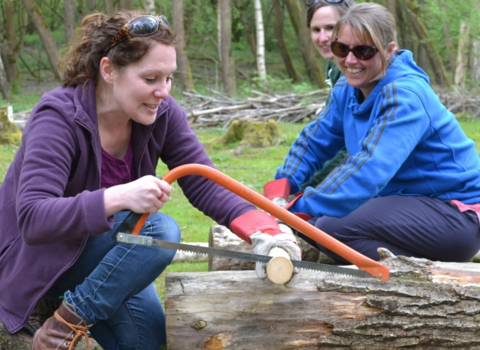Photo of adult forest school