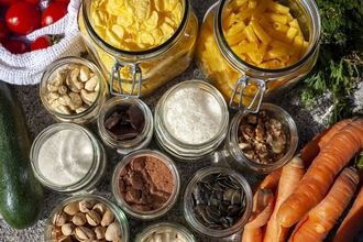 Image of fresh food in jars