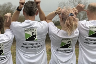 Care Farm staff in Wildlife Trust t-shirts