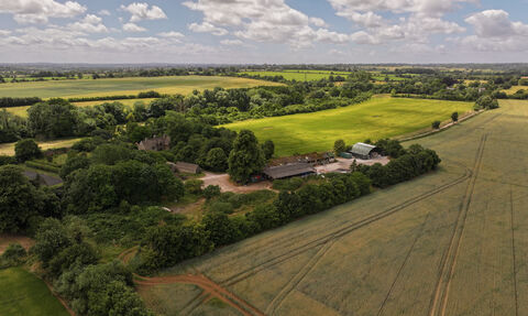 Aerial view of Great Chalfield