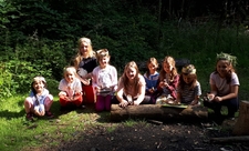 Group of children smiling