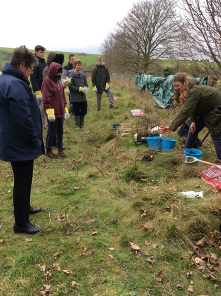 Students at Coombe Bissett