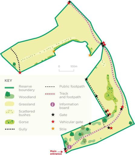 Map of Middleton Down