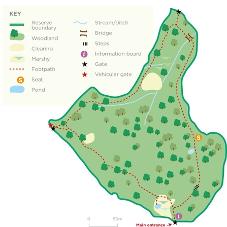 Map of Oysters Coppice