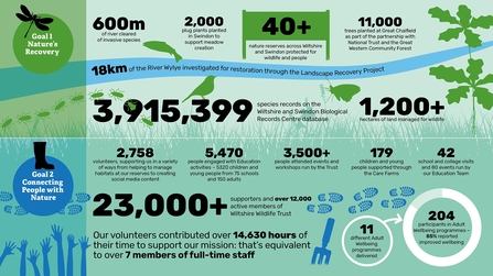 A visual representation of WWT impact with statistics