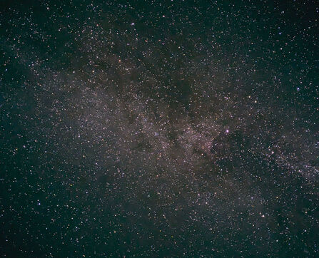 Milky way in night sky